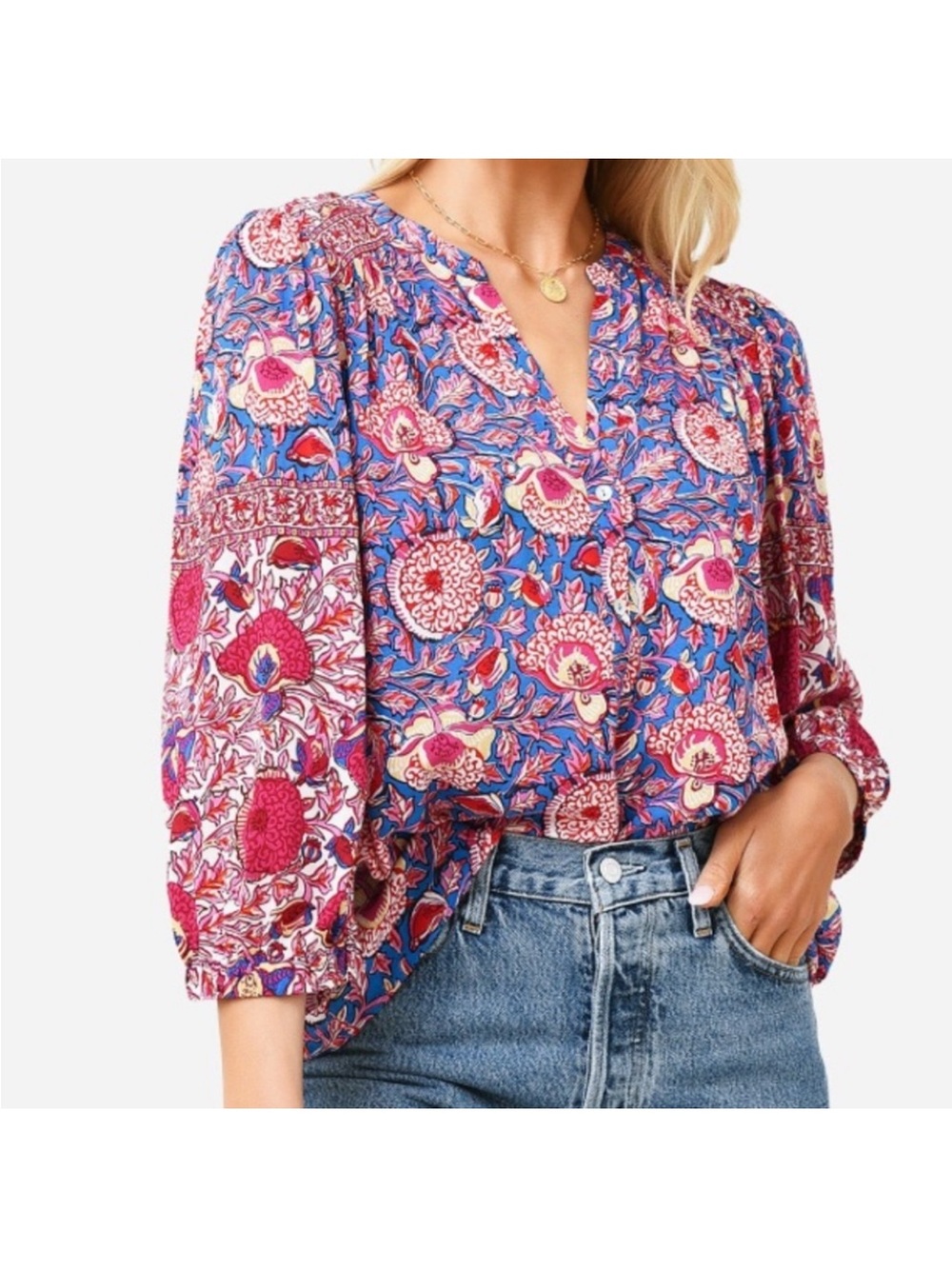 ba&sh VLAD floral top - Picture 11 of 15